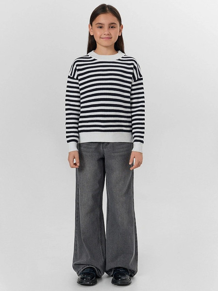 Изображение товара Джемпер детский Mark Formelle 127967 (р.146-72, черная полоска на белом)