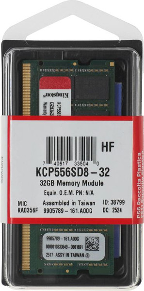 Изображение товара Оперативная память DDR5 Kingston KCP556SD8-32