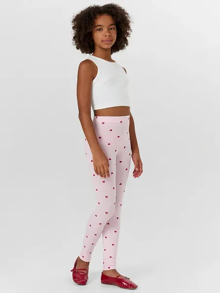 Изображение товара Леггинсы детские Mark Formelle 147719 (р.146-72, сердечки на розовом-1)