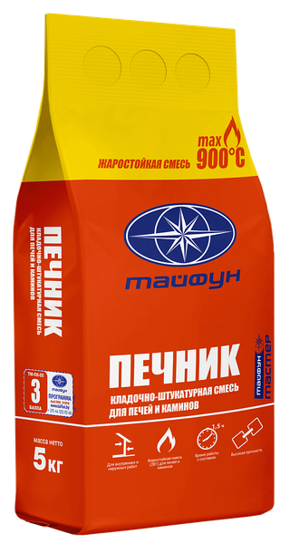 Изображение товара Кладочная смесь Тайфун Мастер Печник (5кг)