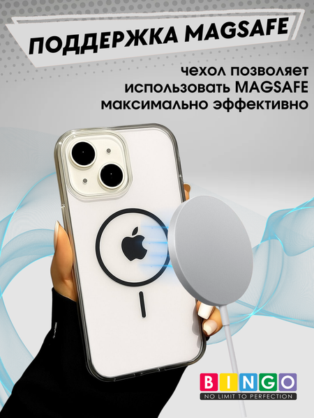 Изображение товара Чехол-накладка Bingo Thin Circle для Apple iPhone 15 (черный)