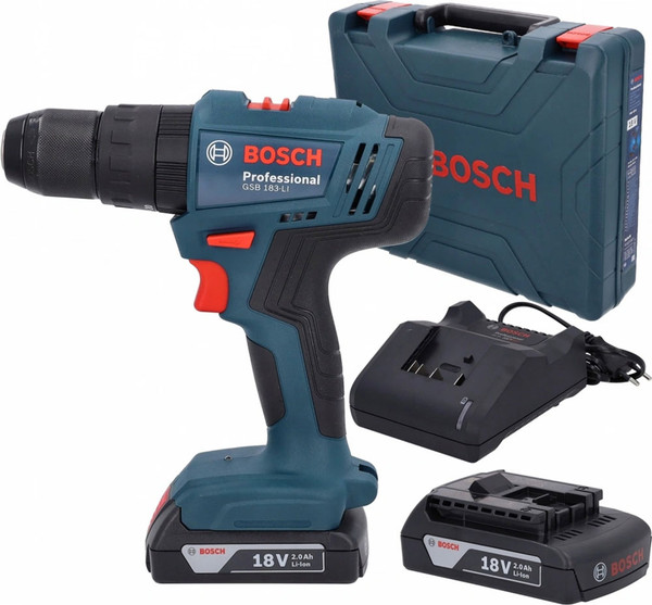 Изображение товара Профессиональная дрель-шуруповерт Bosch GSB 183-LI (0.601.9K9.100)