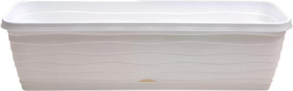 Изображение товара Кашпо Радиан Ящик балконный Бриз с поддоном (белый)