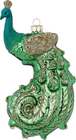 Изображение товара Елочная игрушка Inge's Christmas Figural Glass Ornaments Павлин / 64704H600_1
