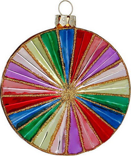 Изображение товара Елочная игрушка Inge's Christmas Christmas Party Разноцветный круг / 64991H600