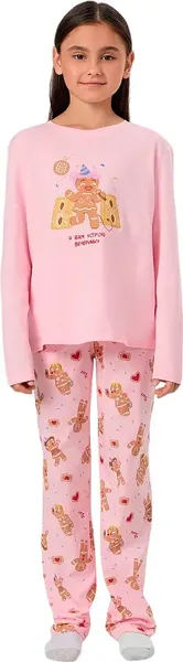Изображение товара Пижама детская Mark Formelle 567755 (р.104-56, розовая сказка/печенье на розовом)