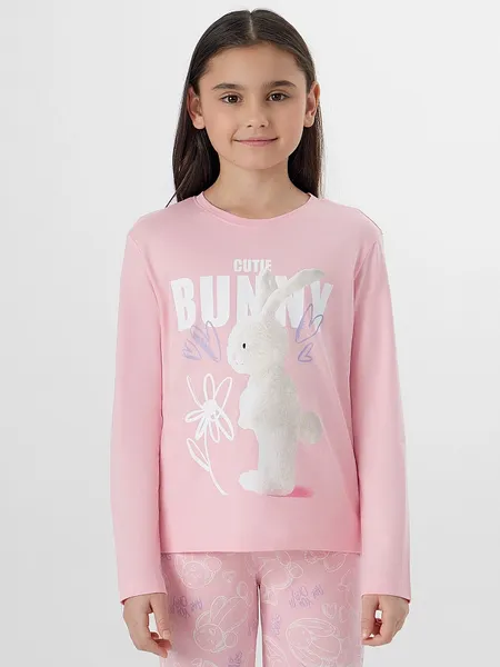Изображение товара Пижама детская Mark Formelle 567755 (р.116-60, розовый/милые зайчики на розовом)