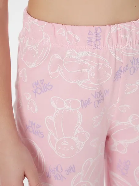 Изображение товара Пижама детская Mark Formelle 567755 (р.128-64, розовый/милые зайчики на розовом)