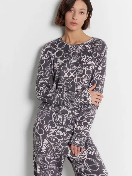 Изображение товара Комплект домашней одежды Mark Formelle 592468-1 (р.164/170-104-110, граффити на графите)