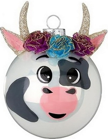 Изображение товара Шар новогодний Inge's Christmas Christmas Pets Корова / 40440H812_6