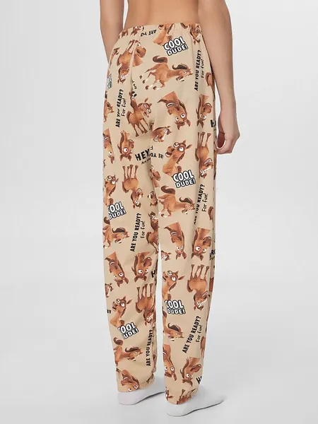 Изображение товара Пижама детская Mark Formelle 563323 (р.152-76-66, лошади на ирландском креме)