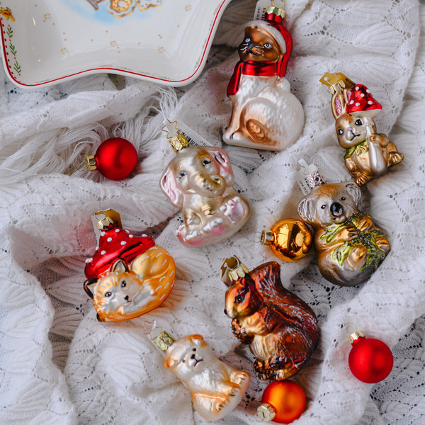 Изображение товара Елочная игрушка Inge's Christmas Figural Glass Ornaments Кот / 64785H120