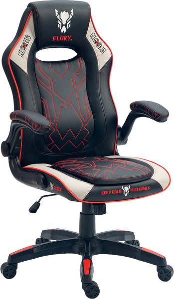 Изображение товара Кресло геймерское Floky Nexus (серый/красный)