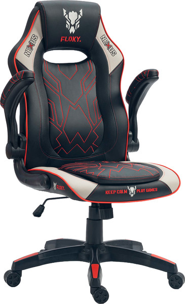Изображение товара Кресло геймерское Floky Nexus (серый/красный)
