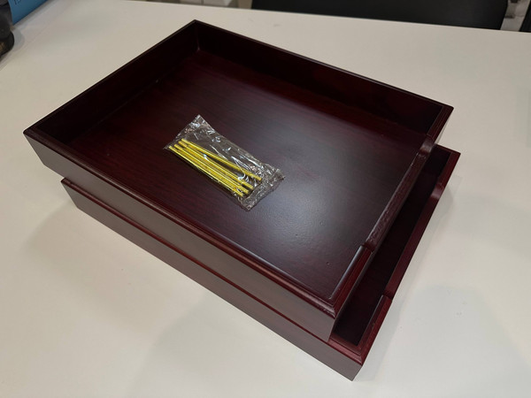 Изображение товара Настольный набор Wenzhou Bochenxuan Crafts 233698 (10пр, красное дерево)