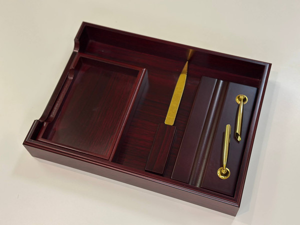 Изображение товара Настольный набор Wenzhou Bochenxuan Crafts 558373 (7пр, красное дерево)