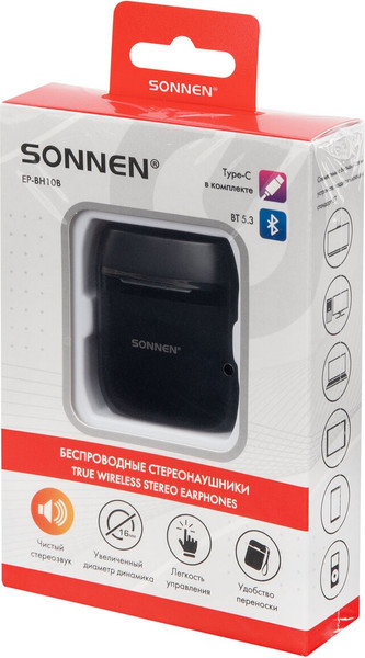 Изображение товара Беспроводные наушники Sonnen EP-BH10B / 514122 (черный)