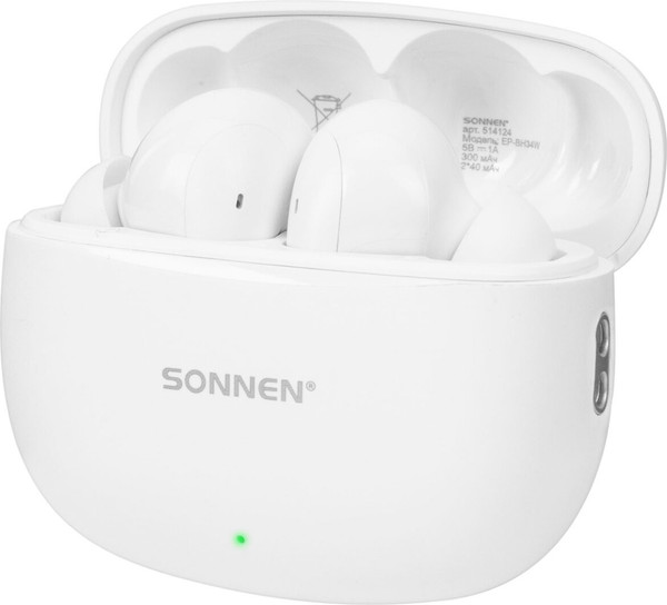 Изображение товара Беспроводные наушники Sonnen Premium EP-BH34W / 514124 (белый)