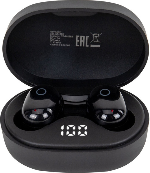 Изображение товара Беспроводные наушники Sonnen EP-BH25B / 514125 (черный)