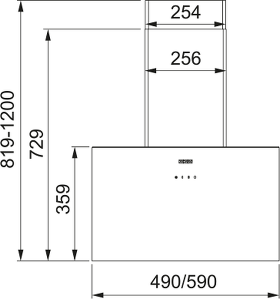 Изображение товара Вытяжка наклонная Franke LENS 50 BK (330.0712.119)
