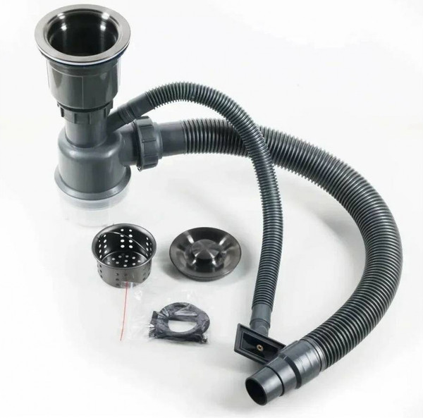 Изображение товара Мойка кухонная Schtoff Best Silver 6050 K-1 Black SD-1 Silver (с коландером и дозатором)