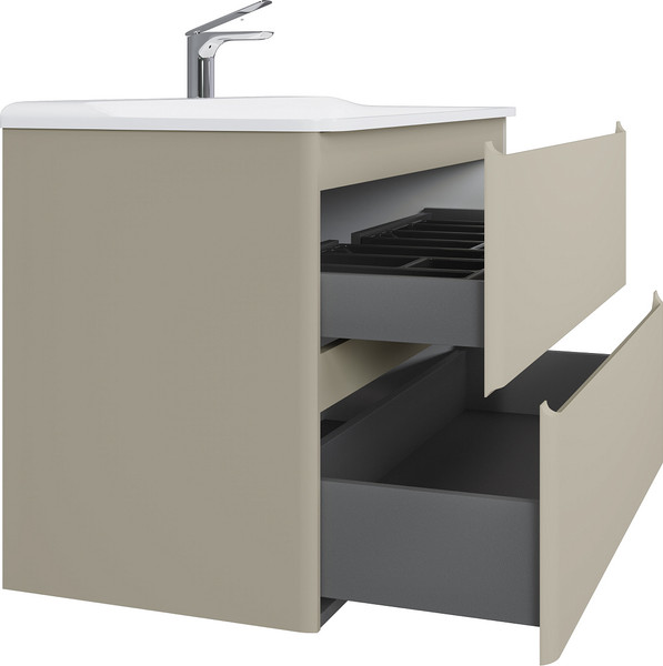 Изображение товара Тумба под умывальник Raval Welto 100 / Wel.01.100.2/P/BRS/RL (подвесная, светло-коричневый)