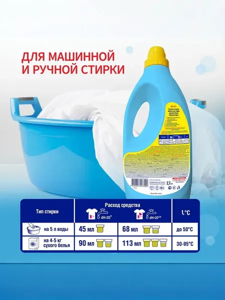 Изображение товара Гель для стирки Ушастый нянь Детский (2.7л)