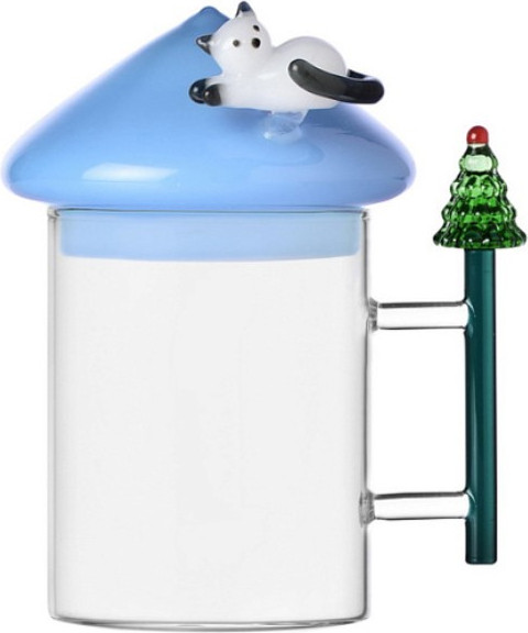 Изображение товара Кружка Ichendorf Milano Christmas Tales / 0935209531 (кот на крышке)