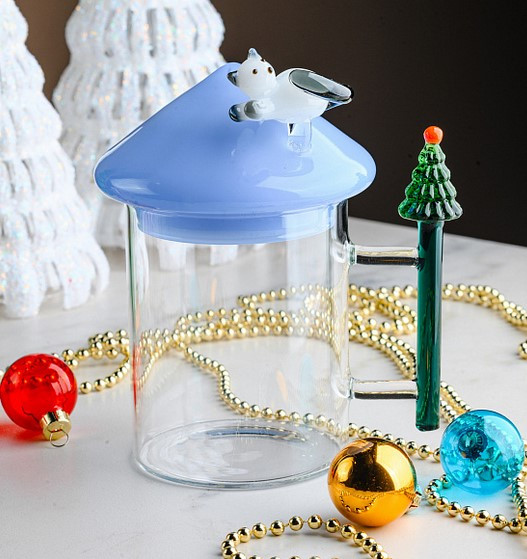 Изображение товара Кружка Ichendorf Milano Christmas Tales / 0935209531 (кот на крышке)