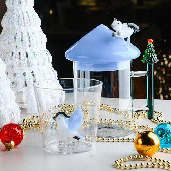 Изображение товара Стакан Ichendorf Milano Woodland Tales / 0935209610 (голубая птица)