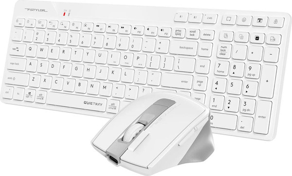 Изображение товара Комплект клавиатура и мышь A4Tech Fstyler FB2800C Air2 White (белый/серый)