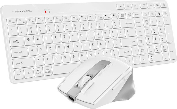 Изображение товара Комплект клавиатура и мышь A4Tech Fstyler FB2800C Air2 White (белый/серый)