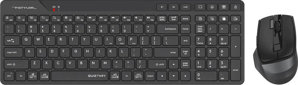 Изображение товара Комплект клавиатура и мышь A4Tech  Fstyler FB2800C Air2 (черный/серый)