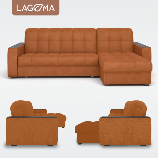Изображение товара Диван угловой LAGOMA Кайо правый (Tango Terra)