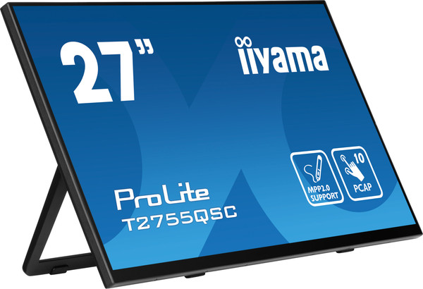 Изображение товара Портативный монитор Iiyama ProLite T2755QSC-B1 (черный)