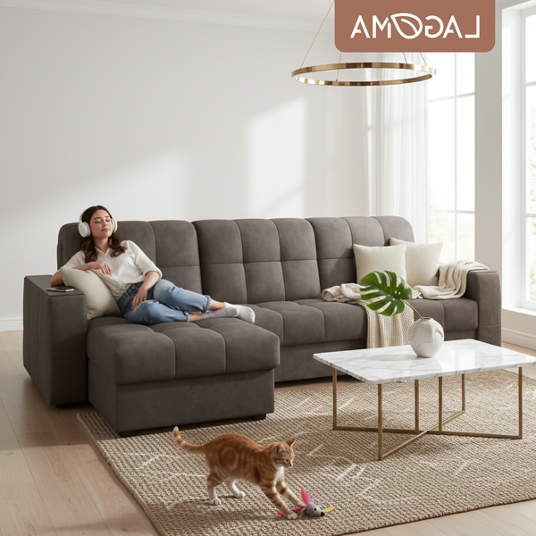 Изображение товара Диван угловой LAGOMA Кайо левый (Tango Сhocolate)