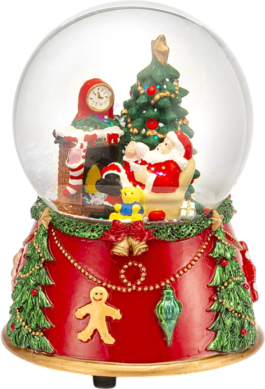 Изображение товара Снежный шар Fitz and Floyd The Carillon Снежный шар: Санта у камина / 1025427