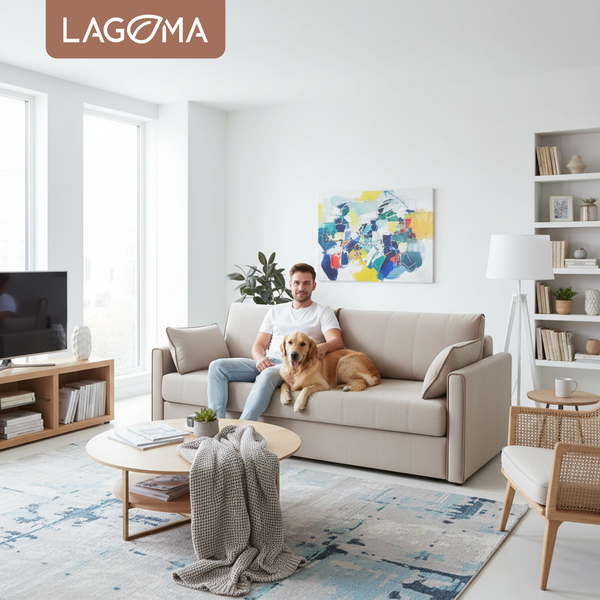 Изображение товара Диван LAGOMA Медина (Elvas Latte/Elvas Desert)