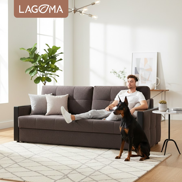 Изображение товара Диван LAGOMA Риано (Citar N 04 Antracite/венге)