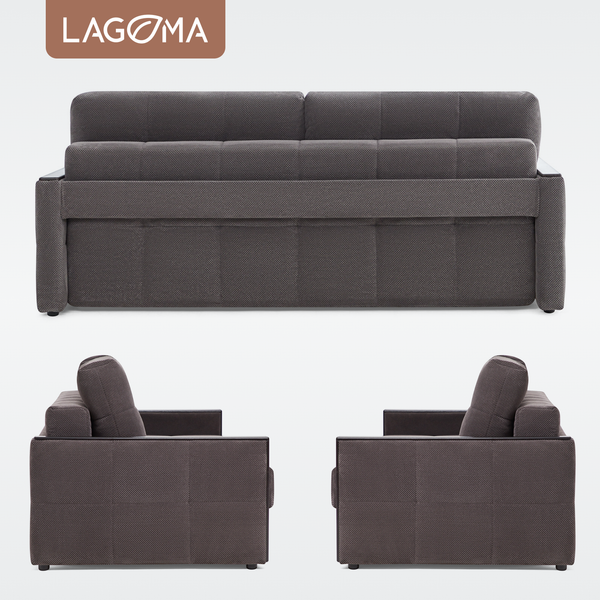 Изображение товара Диван LAGOMA Риано (Citar N 04 Antracite/венге)