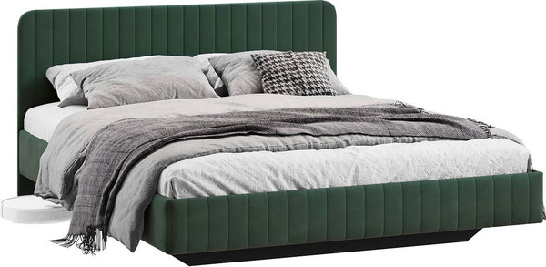 Изображение товара Двуспальная кровать ТриЯ Шелли 180x200 Тип 1 (велюр Confetti Deep forest)