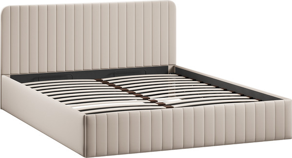 Изображение товара Полуторная кровать ТриЯ Шелли с ПМ 140x200 Тип 1 (велюр Confetti Cream)