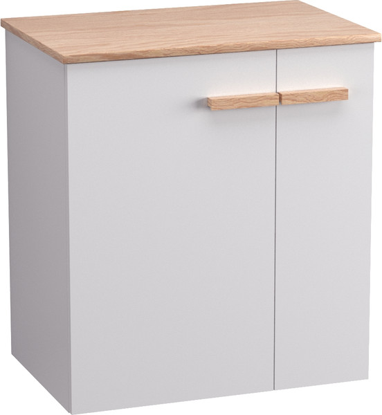 Изображение товара Комплект мебели для ванной Lauter Adri тумба, столешница, раковина 21674A (органайзер 32 см, 59 см, белый глянец)