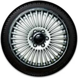 Изображение товара Набор колпаков LION Мини-купер 15" пруж. LW1512 (2шт, серебристый/черный)