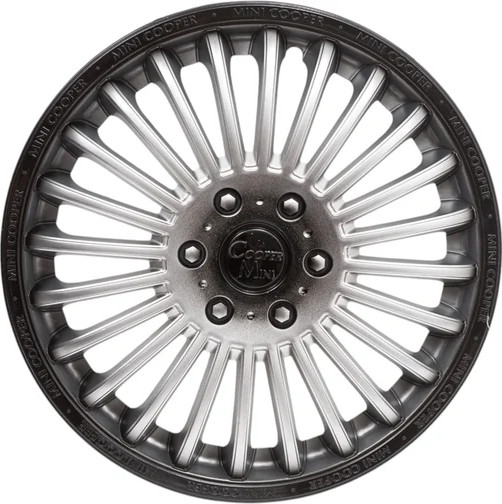 Изображение товара Набор колпаков LION Мини-купер 16" пруж.LW1607 (2шт, серебристый/черный)