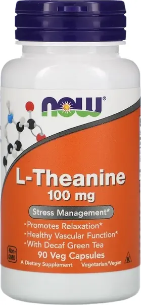 Изображение товара L-теанин NOW 100мг (90 капсул)