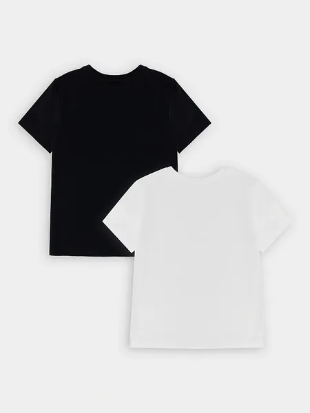 Изображение товара Комплект футболок детских Mark Formelle 113379-2 (р.164-84, белый/черный)
