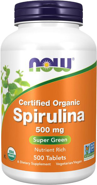 Изображение товара Пищевая добавка NOW Spirulina 500мг (500 таблеток)