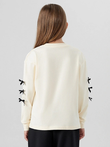 Изображение товара Лонгслив детский Mark Formelle 127908/1 (р.104-56, айвори/декор)