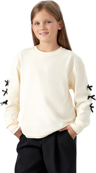 Изображение товара Лонгслив детский Mark Formelle 127908/1 (р.104-56, айвори/декор)